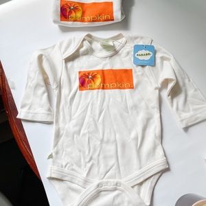 🦩 3/$15 Parade Organic Baby Onsie Pumpkin